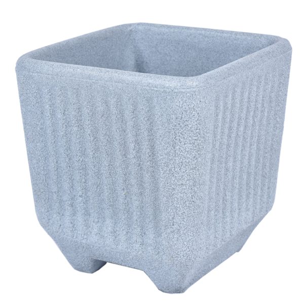 6160 square planter twist square m granite 1